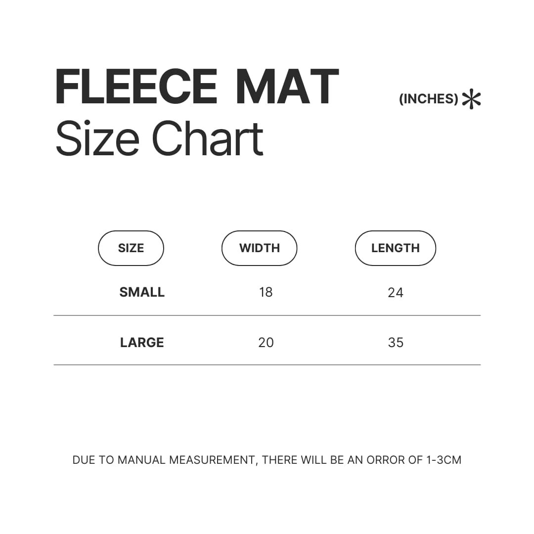 Fleece Mat Size Chart - Kodak Black Shop