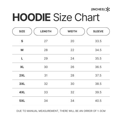 Hoodie Size Chart - Kodak Black Shop