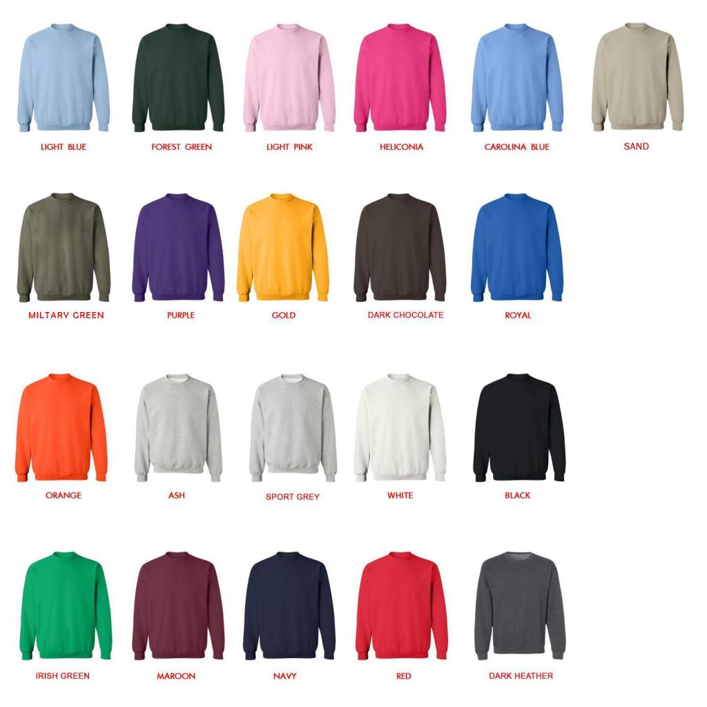 sweatshirt color chart - Kodak Black Shop