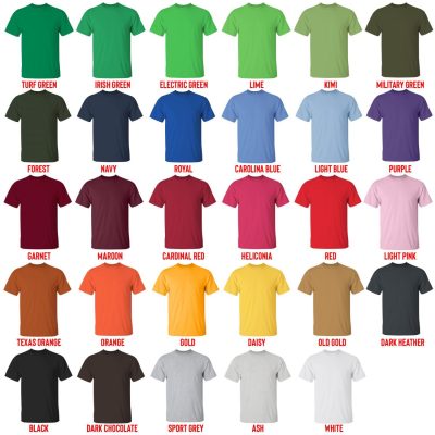 t shirt color chart - Kodak Black Shop