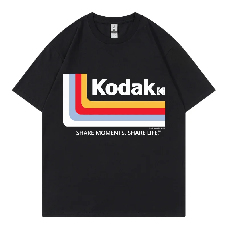 Korean T shirt Men Hip Hop Japanese Kodak Print Cotton T Shirt Streetwear Tee Harajuku Oversized - Kodak Black Shop